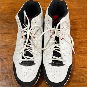 White and Black Athletic Shoes
